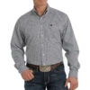 Cinch Men's Gray Print Buttondown With Stretch -Cinc Clothing Shop 150217 default l
