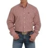 Cinch Men's Pink Plaid Buttondown Shirt -Cinc Clothing Shop 150218 default l