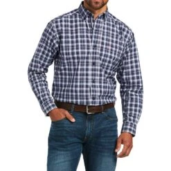 Ariat Pro Series Purple Plaid Justus Shirt