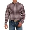 Cinch Men's Purple Plaid Long Sleeve Buttondown -Cinc Clothing Shop 150570 default l