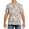 Cinch Men's Camp Aloha Cream Hawaiin Print Short Sleeve Buttondown -Cinc Clothing Shop 150674 default l