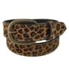 Gem Dandy Accessories Women's Leopard Hair On Hide Leather Belt -Cinc Clothing Shop 152070 default l