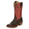 Tony Lama Men`s Arena Ronan Chocolate 11in. Crimson Cowhide Top Square Toe Boot -Cinc Clothing Shop 152171 default l