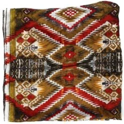 Wyoming Traders Men's Aztec Olive Green Wild Rag Scarf