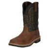 Justin Boots Men`s Stampede Bolt Pecan Water Buffalo 11` Black Water Buffalo Soft Toe -Cinc Clothing Shop 152544 default l