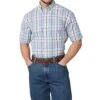 Wrangler Men's George Strait Short Sleeve Plaid Shirt -Cinc Clothing Shop 152779 default l