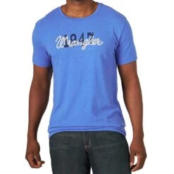 Wrangler Men's Est. 1947 Royal Blue T-Shirt