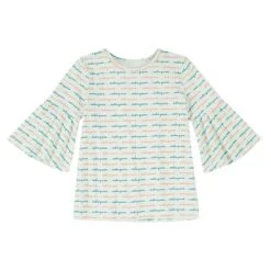 Wrangler Girls Teal Bell Sleeve Top