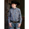 Cinch Boy's Blue Paisley L/S Shirt 2 Cinch Boy's Blue Paisley L/S Shirt -Cinc Clothing Shop 153180 default l