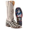 Tin Haul Women's Houndstooth 13 In White Top Cowgirl Boot -Cinc Clothing Shop 153950 default l