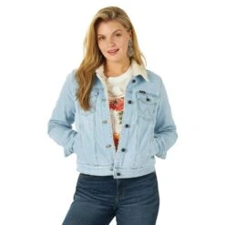 Wrangler Women's Retro Sherpa Lined Western Denim Jacket 5 Wrangler Women's Retro Sherpa Lined Western Denim Jacket -Cinc Clothing Shop 154821 default l 166267e8 075f 492c a823 895d13f1df4c