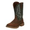 Justin Boots Men's Pecan Brown Water Buffalo 11 Forest Green Top Work Boot -Cinc Clothing Shop 155227 default l