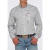 Cinch Men's White/Grey Button Down -Cinc Clothing Shop 155253 default l