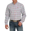 Cinch Men's Red And Blue Plaid Button-Down Western Shirt -Cinc Clothing Shop 155267 default l