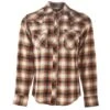 Men's Wrangler Retro Brown Plaid Modern Fit Flannel -Cinc Clothing Shop 155414 default l