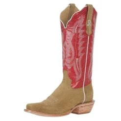 R Watson Boots R Womens Sand Roughout 13in Red Top Boot