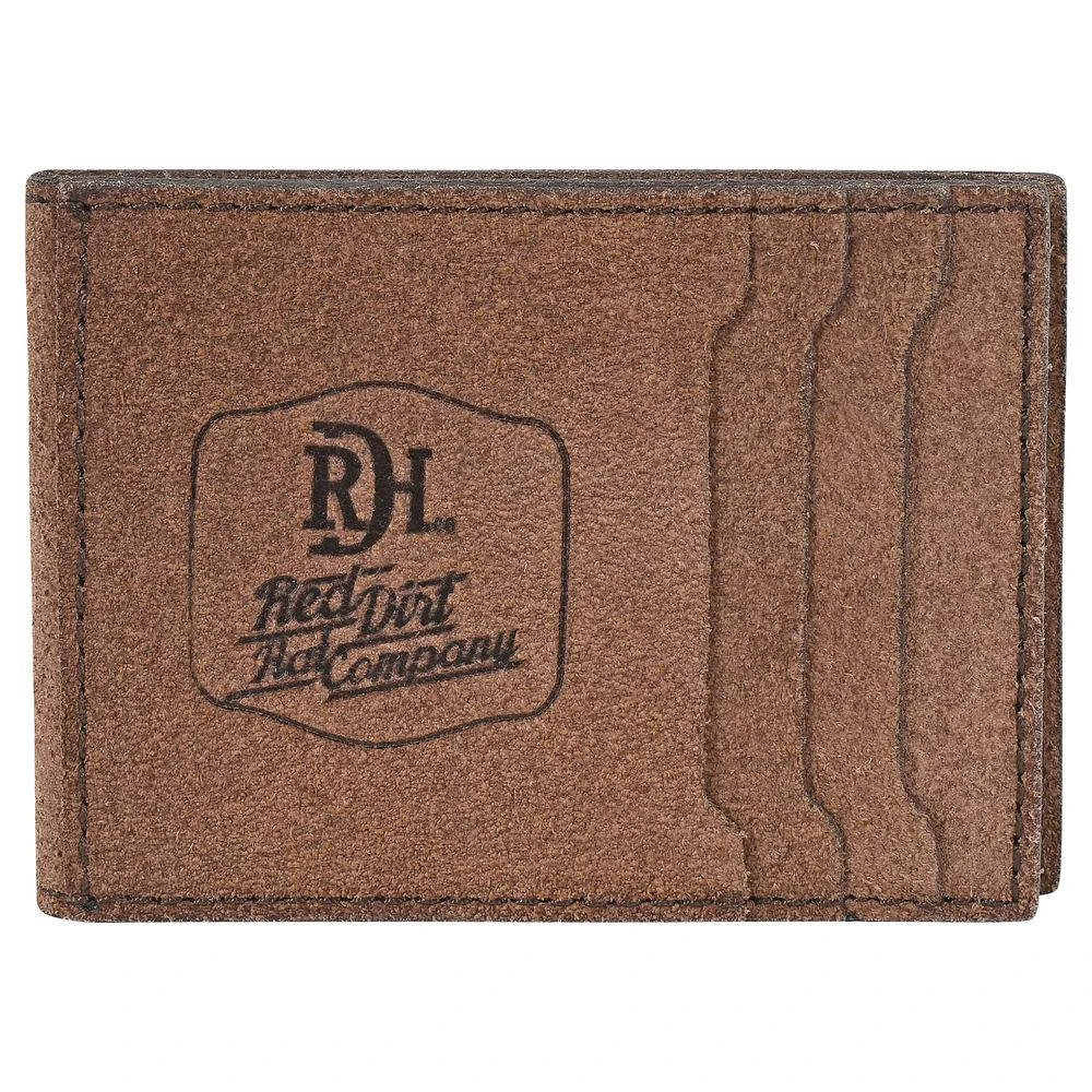 Red Dirt Hat Roughout Bifold Card Case With Money Clip 3 Red Dirt Hat Roughout Bifold Card Case With Money Clip