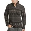 Rock N Roll Cowboy Men's 1/4 Zip Aztec Printed Berber Pullover -Cinc Clothing Shop 155837 default l