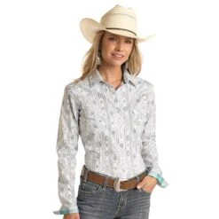 Panhandle Women's Southwest Print Snap Shirt