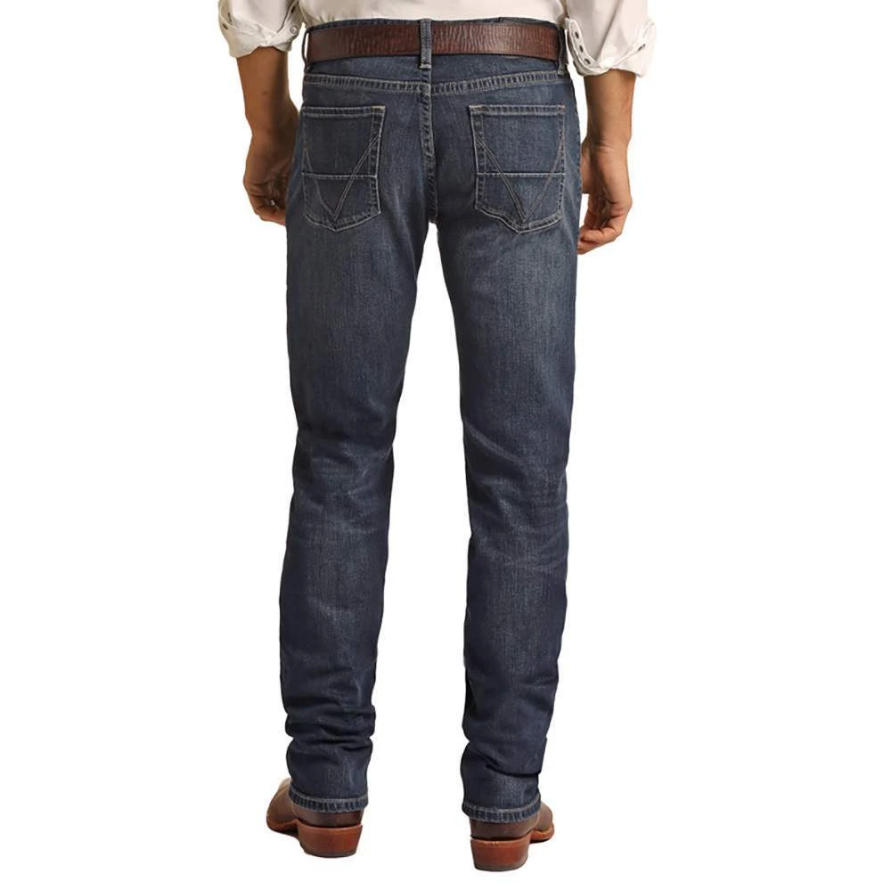 Rock N Roll Cowboy Men's Revolver Dark Vintage Wash Jean 3 Rock N Roll Cowboy Men's Revolver Dark Vintage Wash Jean