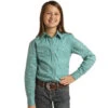 Panhandle Girls Rough Stock Long Sleeve Snap Shirt -Cinc Clothing Shop 156138 default l