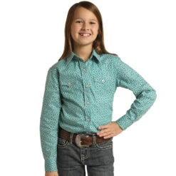 Panhandle Girls Rough Stock Long Sleeve Snap Shirt