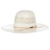 American Hats AHC 6800 Fancy Vent Solid Ivory With Tan Line 4 1/4in. Brim Round Oval Open Crown Cowboy Hat -Cinc Clothing Shop 156306 default l