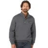 Wrangler Men's Quilted 1/4 Snap Pullover Jacket Heather Grey -Cinc Clothing Shop 156441 default l