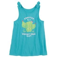 Wrangler Girls Western Tank Teal