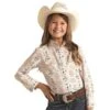 Panhandle Girls Aztec Print Snap Shirt -Cinc Clothing Shop 156649 default l