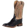 Tony Lama Men`s Black Full Quill 11in. Beige Top Boot -Cinc Clothing Shop 156803 default l