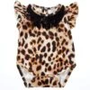 Shea Baby Girl's Leopard With Fringe Onesie -Cinc Clothing Shop 156864 default l