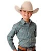 Roper Boy's Multi Paisley Print Two Pocket Snap Shirt 1 Roper Boy's Multi Paisley Print Two Pocket Snap Shirt -Cinc Clothing Shop 157129 default l
