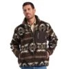 Ariat Men's Brown Mammoth Southwest Jacquard Fleece Jacket -Cinc Clothing Shop 157134 default l