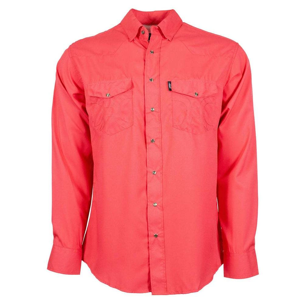 Hooey Men's Sol Watermelon Long Sleeve Snap Shirt 3 Hooey Men's Sol Watermelon Long Sleeve Snap Shirt