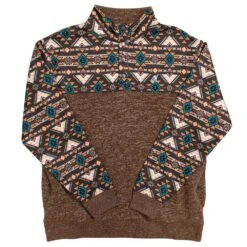 Hooey Men's Stevie Pattern Pullover