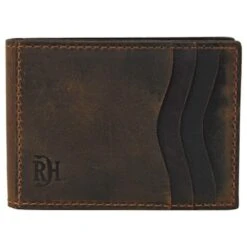 Red Dirt Hat Oiled Finish Bifold Card Wallet With Money Clip