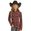 Panhandle Girl's Powder River Aztec Knit Quarter Zip -Cinc Clothing Shop 157785 default l