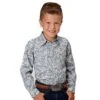 Roper Boy's Blue Grey Paisley Print Shirt -Cinc Clothing Shop 157787 default l 91d3b238 bb4f 4531 8be6 d002890a751c