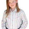 Cruel Girl Girl Stripe Snap Western Shirt -Cinc Clothing Shop 157797 default l