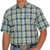 Cinch Men's Ombre Plaid Short Sleeve Button Down -Cinc Clothing Shop 157839 default l