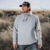 STS Ranch Wear Men's Slade Waffle Pullover Gray Hoodie -Cinc Clothing Shop 157870 default l