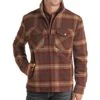 Panhandle Men's Powder River Burgundy Plaid Wool Blend Jacket -Cinc Clothing Shop 157871 default l