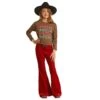 Rock & Roll Denim Red Corduroy Bell Bottoms -Cinc Clothing Shop 158036 default l