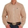 Cinch Men's Brown Print Long Sleeve Button Down -Cinc Clothing Shop 158200 default l