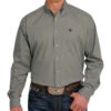 Cinch Men's Grey Print Long Sleeve Button Down -Cinc Clothing Shop 158206 default l