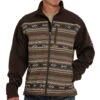 Cinch Men's Brown Logo Embroidered Color Block Aztec Jacket -Cinc Clothing Shop 158264 default l