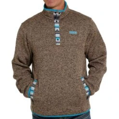 Men's Cinch Fleece Pullover Quarter Snap Sweater -Cinc Clothing Shop 158275 default l c7f41f40 441c 4a8b 9cf2 f9f38c66f01e