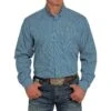 Cinch Men's Blue Printed Long Sleeve Button Down -Cinc Clothing Shop 158293 default l