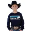 Cinch Boys Navy Long Sleeve Graphic Tee -Cinc Clothing Shop 158471 default l